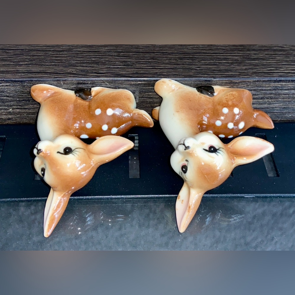 Two Vintage Sitting 🦌 Porcelain Knicks-Knacks Marked Japan- In Perfect Condition - Picture 15 of 16